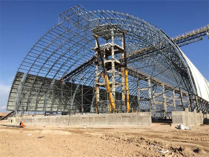 韶山煤机油桶翘工程网架